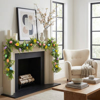 Easter Egg Garland Easter Versatile Decor Vine Realistic Artificial Egg Vine for Event Planners, Home, Indoor, Mantle, Table