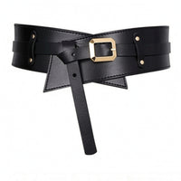 Genuine Leather Belt with Removable Strap Cowhide Waist Cincher Comfortable Wide Belt Soft for Sweaters