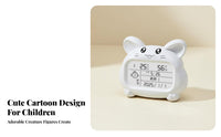 Shaped thermalHygrometer Temperature and Humidity Display Digital Timepiece Multwhenunctional Comfort Comfort-Scale Gauge