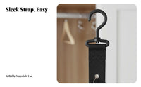 Closet Hat Hanger with Fasteners Easy Installation over the Door Cap Holder