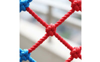Child Anti-Fall Net Multi-Color Balcony Guardrail Mesh Colorful Climbing Net Sturdy-Duty Balcony Railing Guard Tightly Woven
