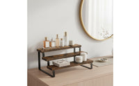 Countertop Display Effortless Setup to Install Multi Tiers Display Riser Sturdy Wood Step Shelf Organizer for Collectors