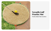Golf Bunker Practice Mat Non-Slip Base Golf Bunker Mat Construction Sand Hazard for Backyard, Home