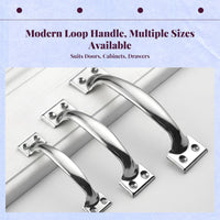 Stainless Steel Handle, Aluminum Alloy Cabinet Pull, Drawer Door Handle, sturdy, rust-resistant, easy to install