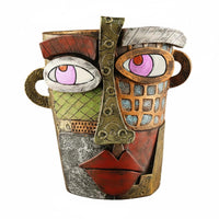 Abstract Facial Planter Open-Top Face Flower Pot Hollow Home Decor