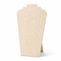 Rear Support Freestanding Necklace Display Board Stepped Top Necklace Holder Stand Tapered Shape