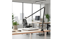Sound Input Apparatus Stand Arm with Clamp Space-Saving Sound Input Apparatus Overhead Mount Stand Arm Heavy-Duty with Clamp for Podcasters