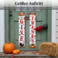 Thanksgiving Welcome Porch Sign Banner for Holiday Party Outdoor Decor
