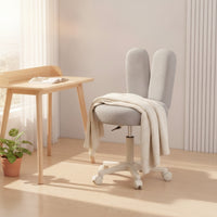Rolling Stool with Backrest Height Adjustable Swivel Stool with Backrest Padded Furniture for Makeup Artists