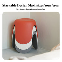 CumulusShaped Stool Modern Design Household Furniture Rounded Edges for Bathroom