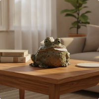 Decorative Toad Tissue Box Holder Whimsical Toad Tissue Holder Funny Home Decor Humorous for Bathroom
