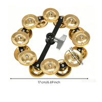 Cymbal Sound Enhancer Double Row Cymbal-topHat Gear for Drummers, Music Performance