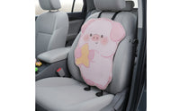 Car Seat Cushion with Backrest Breathable Car Seat Cushion with Back Support Pillow Animal-Shaped Soft for Drivers, Road Trips