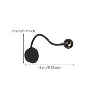 Eye Care Bedside Wall Lamp Modern Minimalist Gooseneck Wall Sconce Space Saving Flexible Bedside Lamp Easy to Install for Bedroom, Study