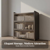 Figurine Display Cabinet Debris-Resistant Resistant Design Display Cabinet with Transparent Doors Glass Door Shelving Unit