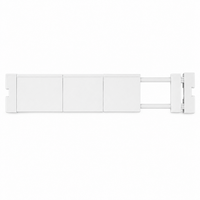 Adjustable Shelves, White Garage Shelving Units for Storage, Retractable Tension Rod Shelf Organiser, 10cm Metal
