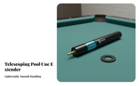 Carbon Fiber Cue Extender Extended Reach Carbon Fiber Cue Extension Billiards Stick Extender Lightweight Rapid Attachment