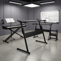 Z-Shaped Keyboard Stand Heavy-Duty Electronic Keyboard Stand Portable for Keyboardists, Pianists, Music Room