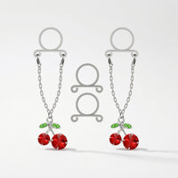 Nipple Hoop Stainless Steel Barbell Dangling for Costumes