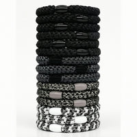 15 Pieces Braided Hair Tie Woven Elastic Hair Band Ponytail Holder Stretch Accessory Soft for Women, Daily Wear, Sports