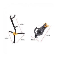 Long-Lasting Foldable Saxophone Stand Padded Contact Points Alto Tenor Sax Stand Portable Saxophone Tripod for Musicians, Students, Home Studio, Stage Performance, Music Class