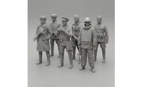 6 Pieces Unpainted Resin Infantryman Kit Detailed WW2 Soviet Soldiers Realistic Soviet Infantryman Miniatures for Display