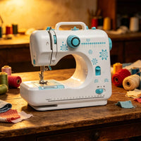 Portable Sewing Machine Compact unrestrictedArm Sewing Machine Home Appliance Spool Holder Easy to Use