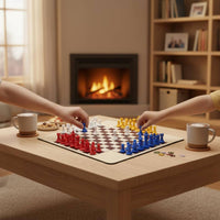4 Player Chess Set Multiplayer Four Player Chess Set Beginner-Friendly Chessboard for Groups, Families