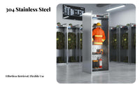 Operational Suit Storage Rack Stainless Steel Electric Uniform Dehumidifying Rack Double-Sided Design Fire Station Locker for Firefighters