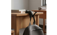 Punch-Effortless Installation Cat Desk Hook Sturdy Table Side Bag Hanger Non-Slip Base Desk Side Hanger Heavy Duty for Library