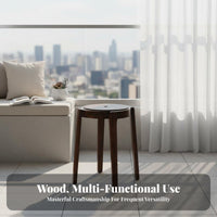Solid Wood Construction Square Wooden Stool Nordic Aesthetic Long Bench Simple Modern Design Household Furniture Versatile Use for Homeowners, Interior Designers, New Movers, Entryway, Living Room, Hallway, Bedroom