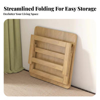 Foldable Design Collapsible Tatami Table Space-Saving Collapsible Chabudai Portable Floor Desk Japanese Design for Apartment Dwellers, Tea Enthusiasts, Balcony, Bay Window, Small Apartments, Living Room