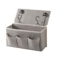 Sturdy Bedside Storage Organizer Long-Lasting Bedside Hanging Bag Wear-Resistant Bed Organizer with Hooks Slim for Students, Dorm Room, Bedroom