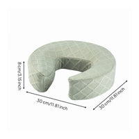 C-Shaped Face Cushioned Gentle Textile Face Support Washable Sleep Accessory
