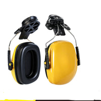 Helmet-Mounted Ear Muffs Cushioned Ear Muffs with Hard Hat Mount Long-Lasting