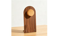Raised Peg Wooden Necklace Display Stand Metal Feet Walnut Necklace Display Stand Tabletop