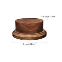 Black Walnut Display Base Clean Modern Look Round Wood Display Base