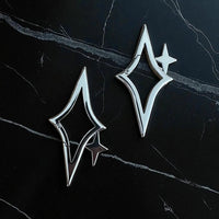 Five-Pointed Star Metal Carabiner Keychain with Zinc Alloy Press Spring Buckle, Bag Charm, Graduation Gift