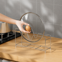 Brushed Kitchen Utensil Holder, Silver Worktop Utensil Holder Rack, Japanese Style Countertop Organiser, Kitchen Storage Organiser