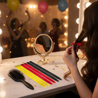 12 Pieces Matte Hair Extensions with Clips Straight Clip-in Hair Extension Silky Clip-in Hairpieces High-Temperature for Cosplayers, Cosplay, Parties, Concerts