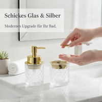 Glass Foaming Soap Dispenser Bottle with Pump for Kitchen and Bathroom