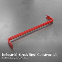Multi-Functional Firefighter Forcible Entry Tool Heat Treated High Carbon Steel Industrial Grade Heavy Duty Wrecking Bar Beveled End for Firefighters, Emergency Responders, Construction Workers, Jobsite, Home Renovation, Workshop, Warehouse