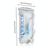 Foldable Water Reservoir Screw-Top Opening TPU Water Bag Easily-Release Drink Spout Outdoor Athletic Accessories