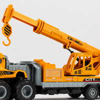 Toy Truck Mini Car Construction Vehicle Sandbox Play Set 1:43 Scale Friction Drive Plastic Toy For 4-6 Years Old
