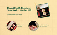 Ceramic Coffee Mug Set Wedding Engagement Gift Box