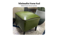 Comfortable Seating Upholstered Cube Stool Modern Design Upholstered Cube Soft Textile Footstool Strong Load Bearing for Homeowners, Shop Owners, Living Room, Entryway, Bedroom, Shoe Shop