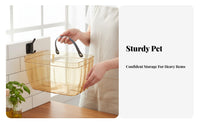 Ginger Garlic Storage Box Screwless Installation Wall Mounted Storage Basket Multi-Functional Hanging Kitchen Organizer for Pantry, Washroom