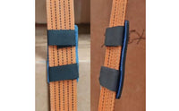Shielding Cargo Strap Pad Neoprene-Like Strapping Pad Rounded Corners Cam Buckle Straps Blue
