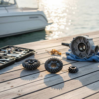 6 Pieces Helical Teeth Propeller Gear OEM Replacement Outboard Gear Wheel