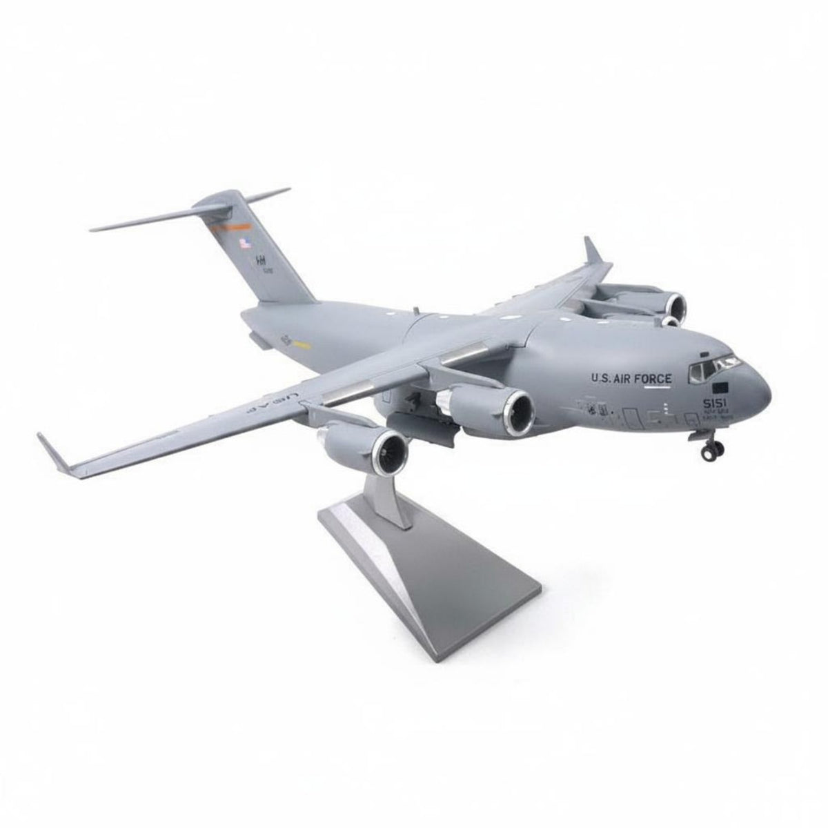 1:200 scale C-17 DieCast Heavy Transport Jet Airplane High Detail Heavy Transport Jet Strategic Airlifter Model Detailed Finish Cargo Plane Copy for Aviation Fans